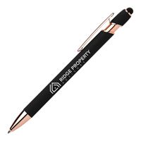 PENNA PRINCE GOMMATA IN ORO ROSA CON STYLUS